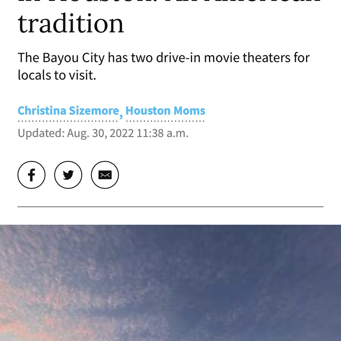 Drive in Movie Theaters Houston Texas The Chronicle